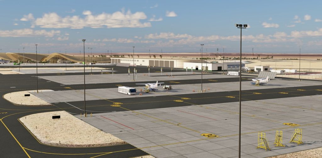 An apron view at Red Sea International Airport.