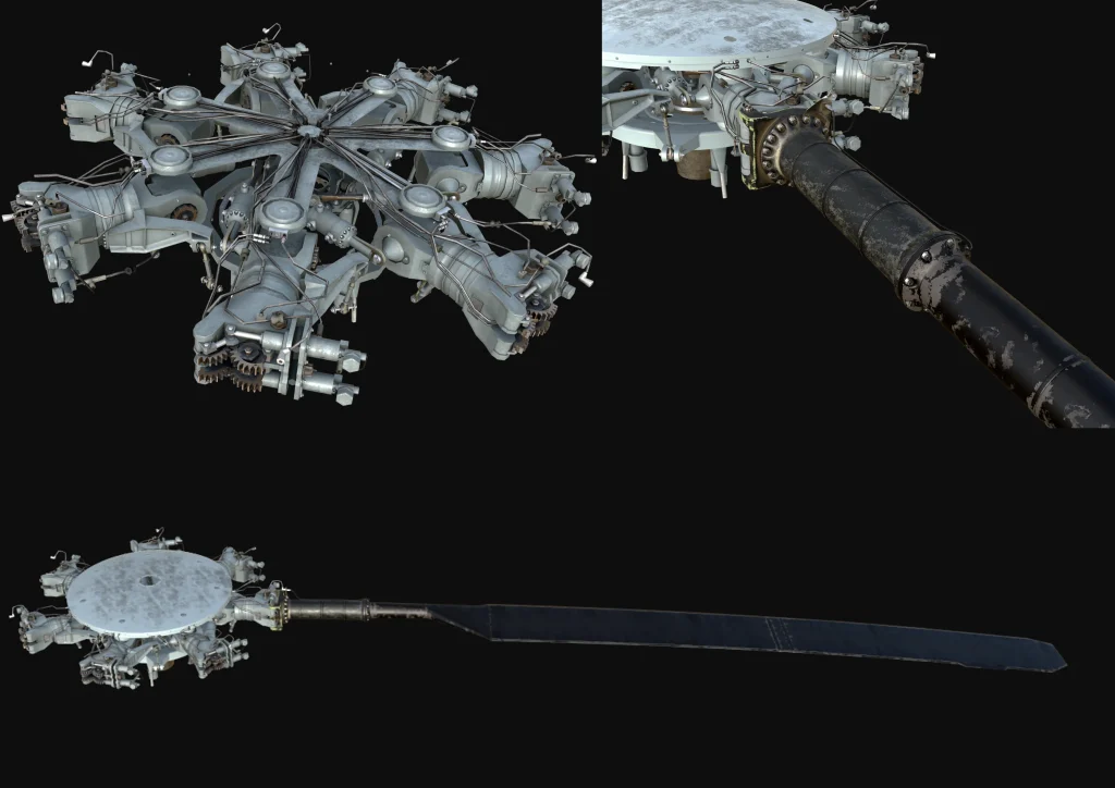 Preview of Miltech's upcoming MH-53 for MSFS 2020 and 2024. This particular preview shows the iconic rotor assembly