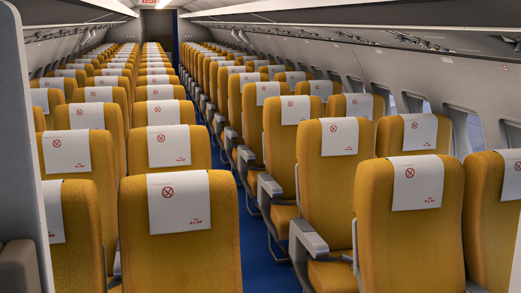 Just Flight Fokker F28 MSFS 2024 cabin variant 1