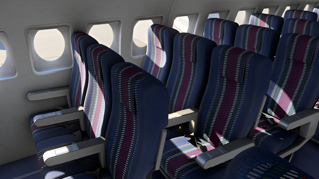 Just Flight Fokker F28 MSFS 2024 cabin variant 3