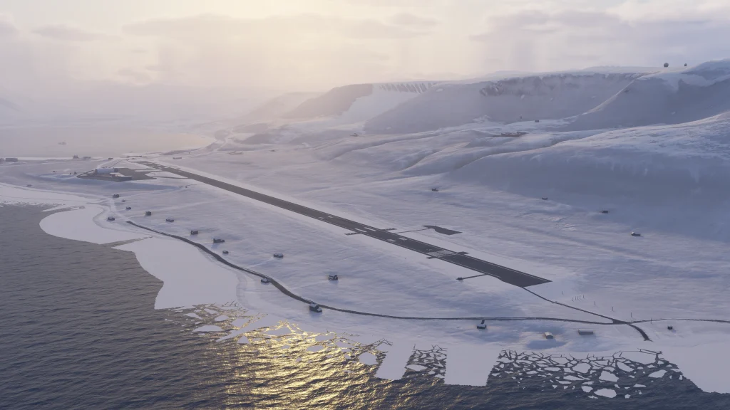 iniBuilds Svalbard ENSB MSFS 2024 Bird's Eye View