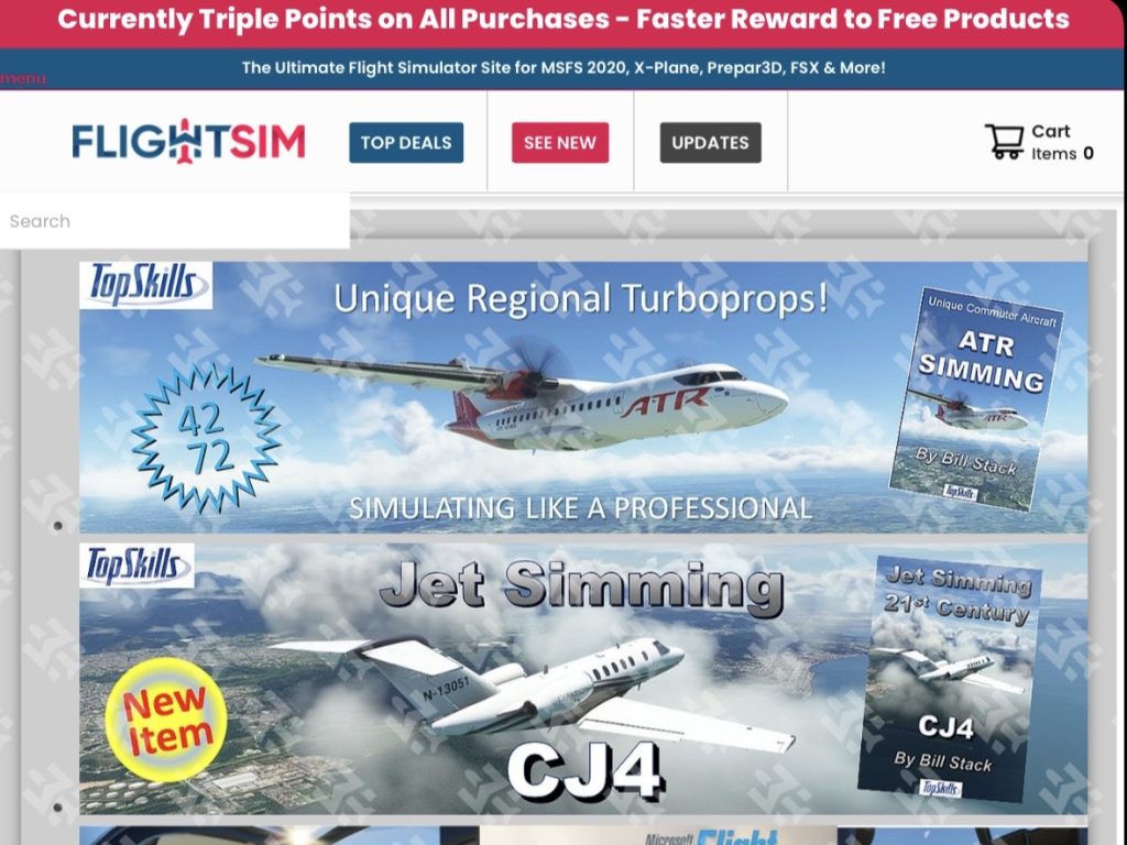 The website was previously home to a variety of addons for major flight sim