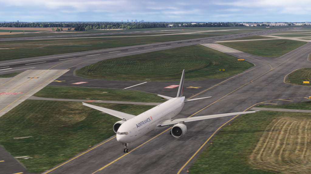 PMDG 777 Air France taxiing