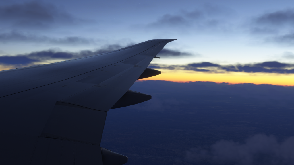PMDG 777 wing view