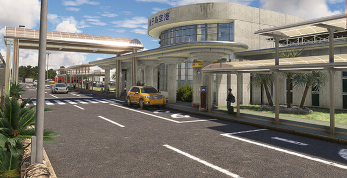 Landside of the Tanegashima Airport by Simulación Extrema