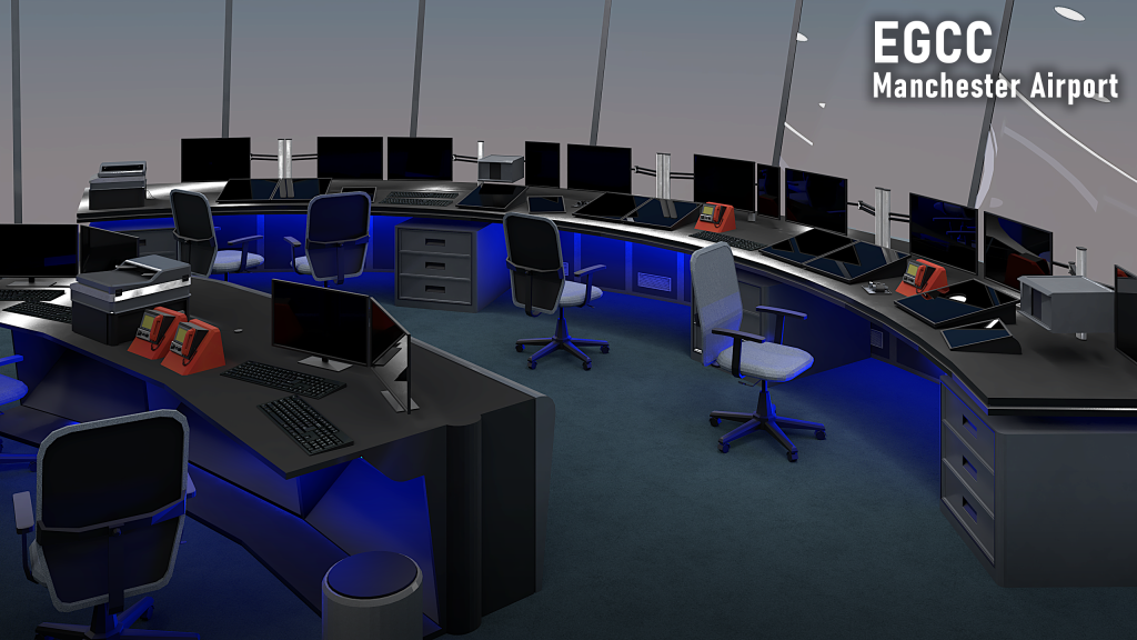 EGCC ATC Tower interior Aether Simulations