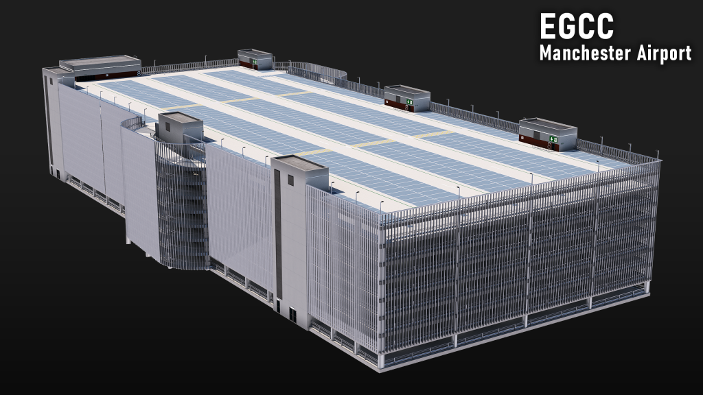 Parking Structure Manchester Airport by Aether Simulations