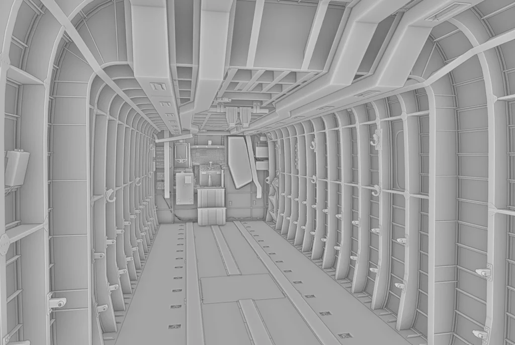 Preview of Miltech's upcoming MH-53 for MSFS 2020 and 2024. This particular preview shows the 3d modelled cargo hold 