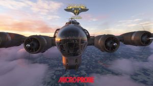 The B-17G flying in MSFS.
