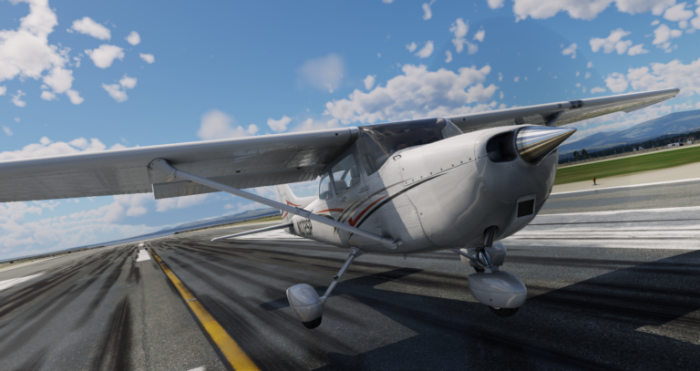 In sim view of Laminar research's X-Plane 12. 3. 0