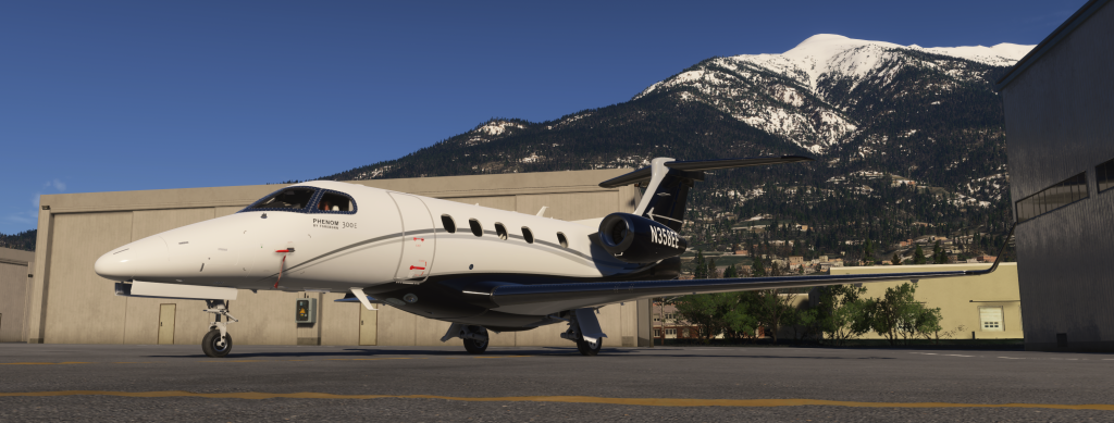 FSReborn Phenom 300E exterior pictured in MSFS 2024