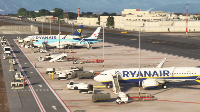 SimPixel Naples Airport apron
