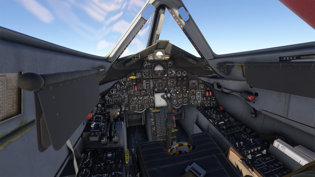 In sim view of Blackbird simulation's SR71 A beta for MSFS 2024
