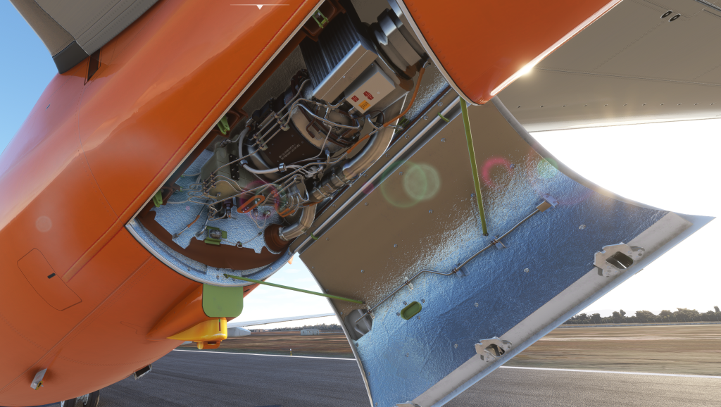 Open APU bay of iFly 737Max8