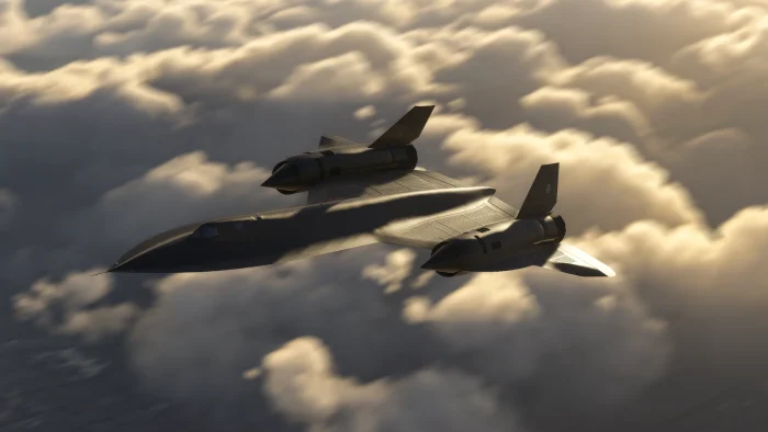 Inim view of Kwikflight Archangel Lockheed A-12 for MSFS.