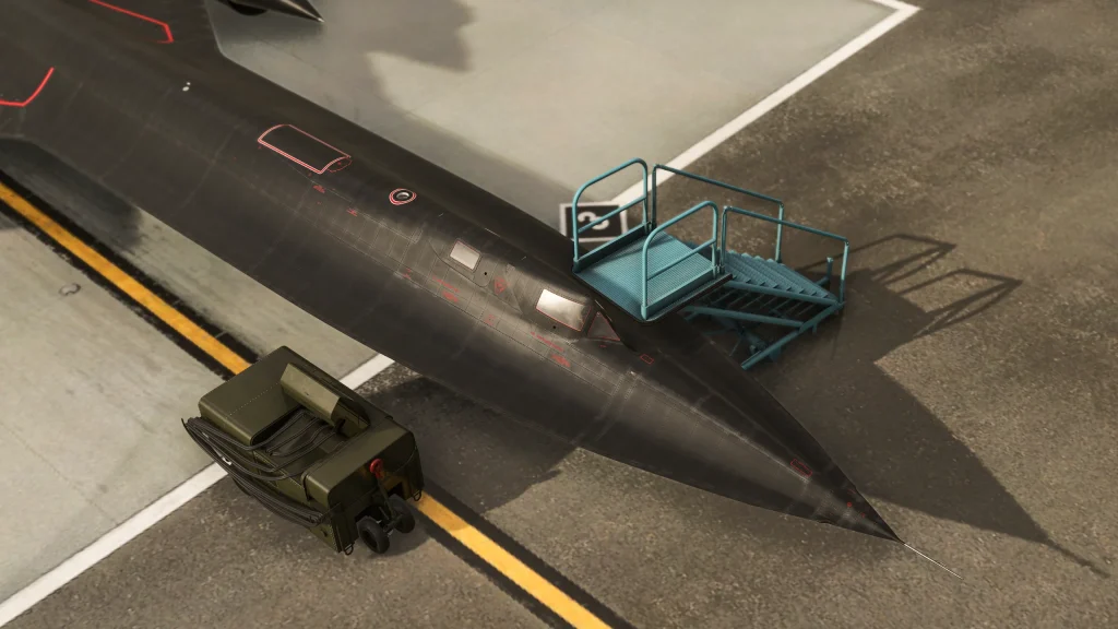 Insim view of Kwikflight Archangel Lockheed A-12 for MSFS.