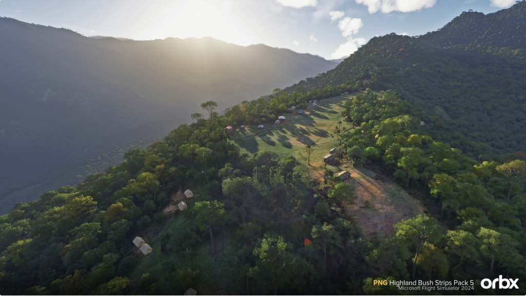 In simview of ORBX's PNG Bush airstrips pack 5 for MSFS 2024