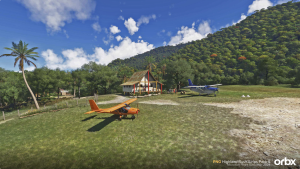 In sim view of ORBX's PNG Bush airstrips pack 5 for MSFS 2024