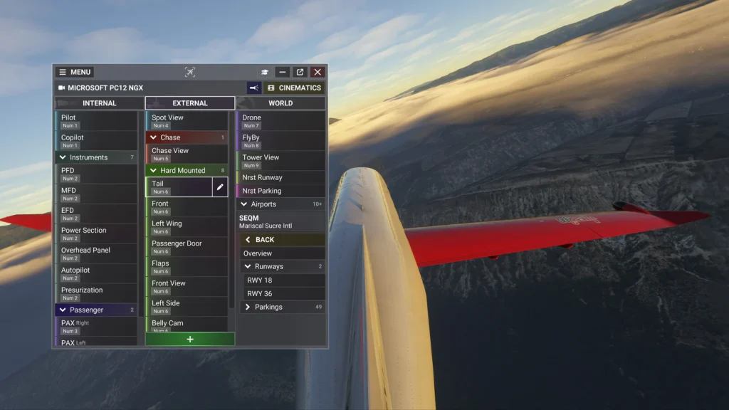 Chaseplane MSFS 2024 Interface