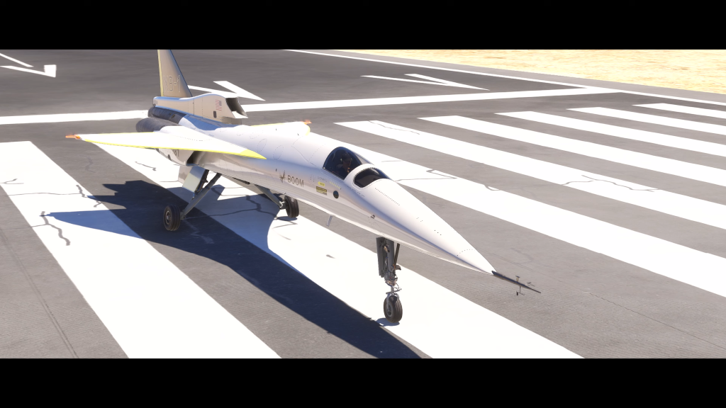 Boom XB-1 exterior in MSFS 2024