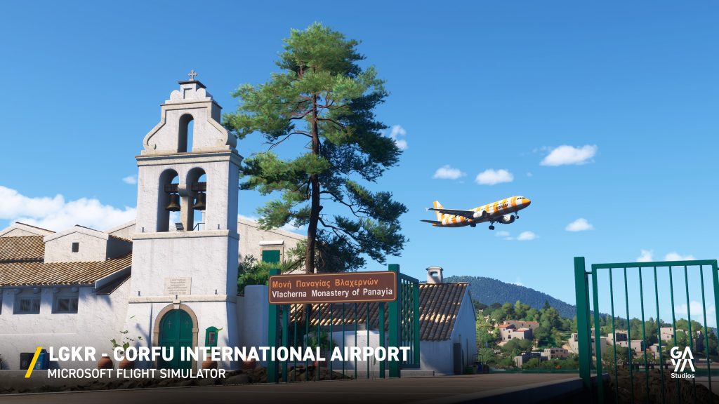 Gaya Simulations Corfu LGKR MSFS Monastery