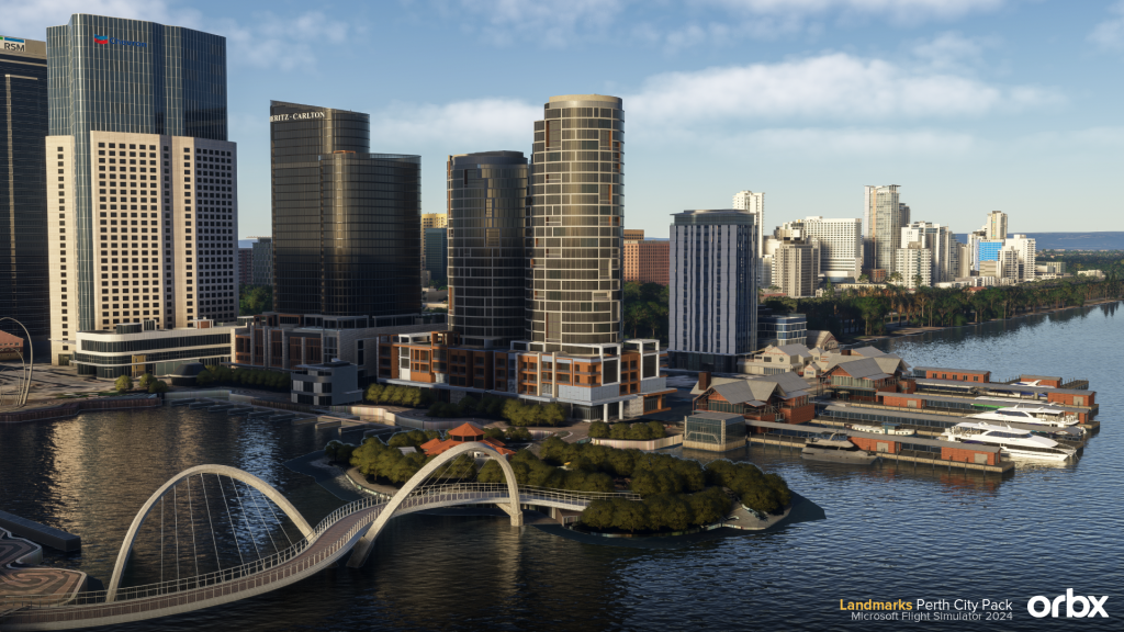 Orbx Landmarks Perth City Pack MSFS 2020 2024 Downtown