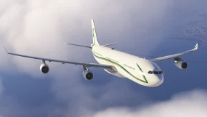 Insim view of inibuilds' A340 for MSFS 2024