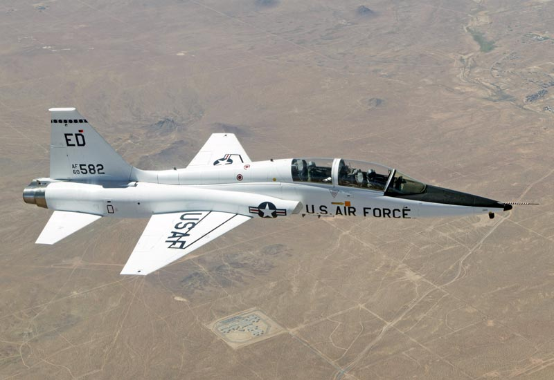 T-38 talon over Edwards AFB