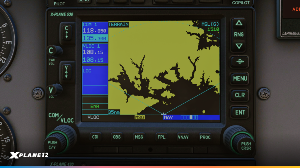 X530 NAV Screen