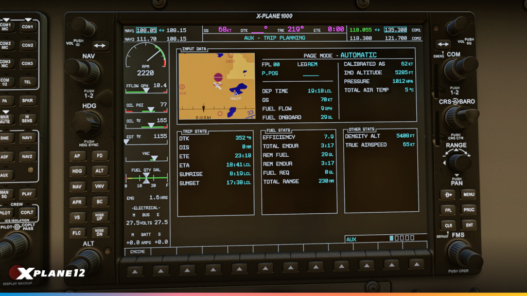X1000 Trip Stats Screen
