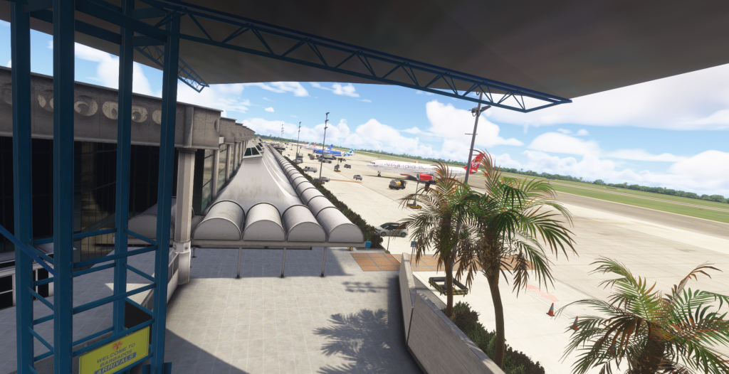 Apron and terminal details at TBPB Barbados by ImagineSim in MSFS 2024