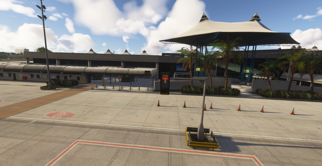 TBPB Grantley Adams International Airport terminal by ImagineSim for MSFS 2024
