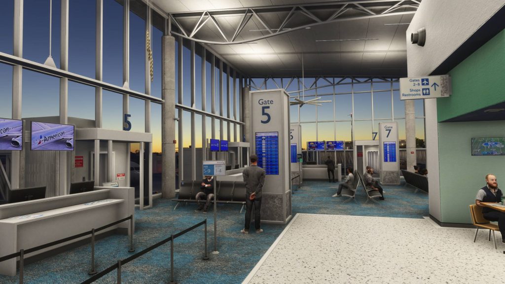 MK Studios Key West International Airport terminal interior