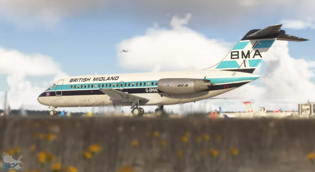 SkySimulations DC-9 MSFS Taxiing