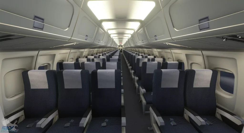 SkySimulations DC-9 MSFS Cabin