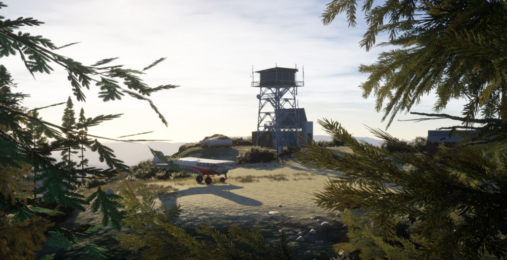 Hayfork Airport F62 bush strip lookout tower California MSFS 2024