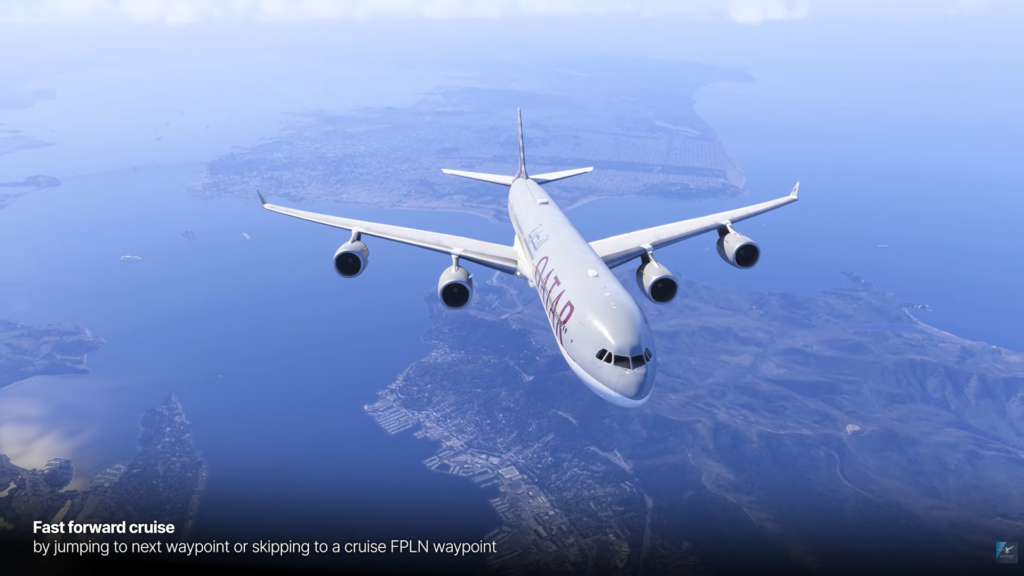 Aerosoft/ToLiss A340-600 MSFS Qatar in Cruise