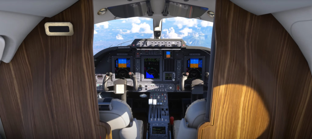 FlightFX Piaggio P.180 Avanti II cockpit with ProLine 21 avionics in MSFS 2024