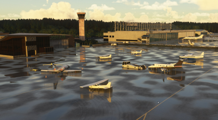 KHPN Westchester County Airport MSFS 2024 scenery V Pilot Designs development preview apron and control tower