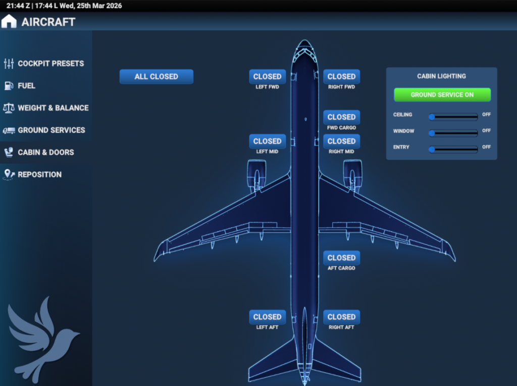 BlueBird 757 MSFS 2024 EFB Doors 2