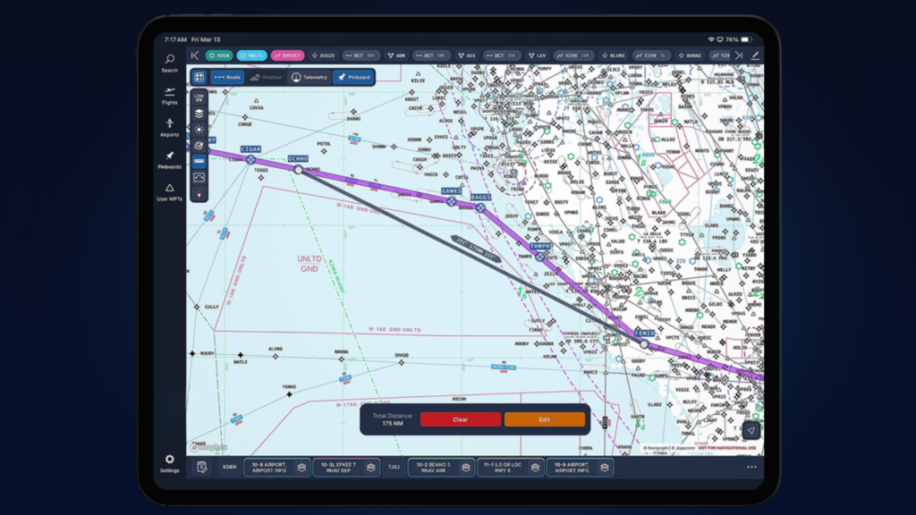 Navigraph Charts Approach Bundle Distance Calculation
