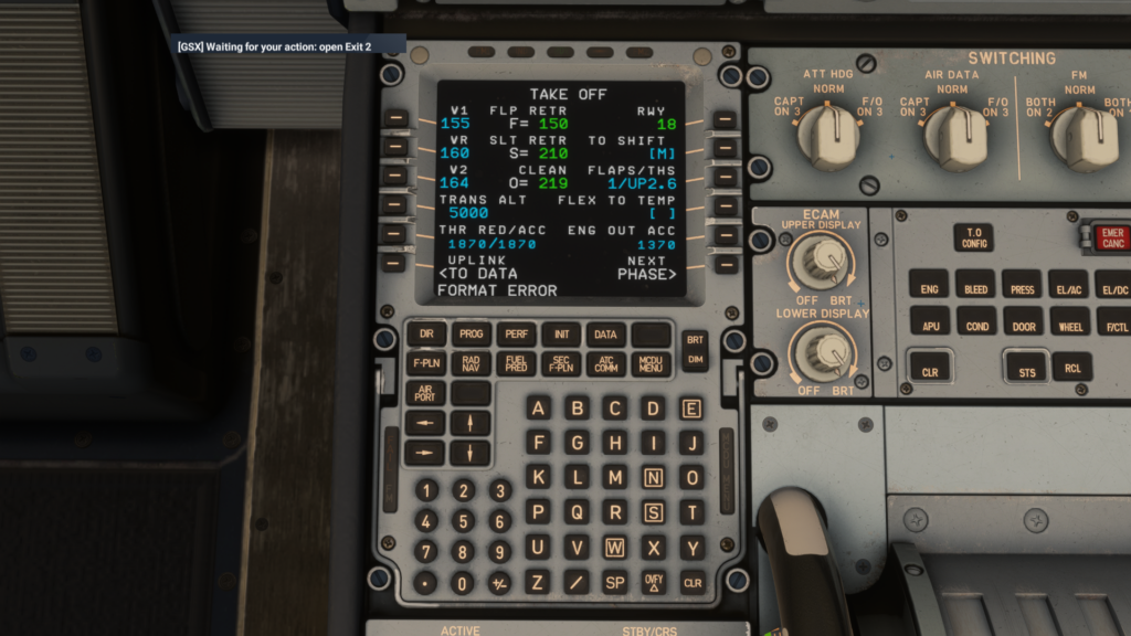 Aerosoft/ToLiss A340-600 MSFS 2024 MCDU flex temp