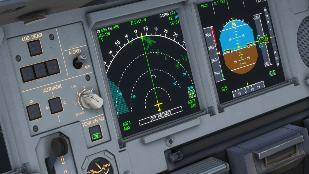 Aerosoft/ToLiss A340-600 MSFS 2024 Terrain on ND