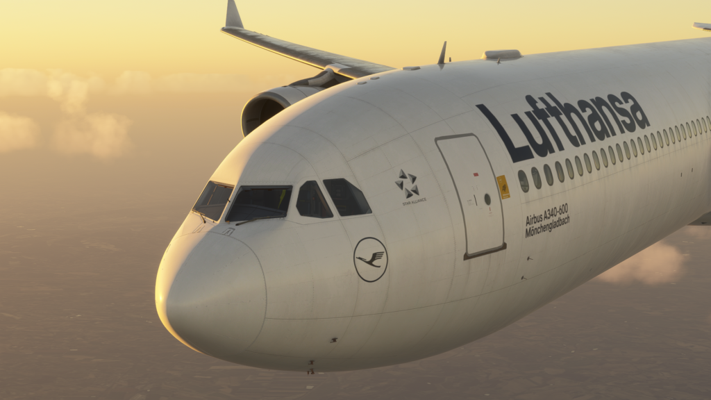 Aerosoft/ToLiss A340-600 MSFS 2024 cockpit close-up