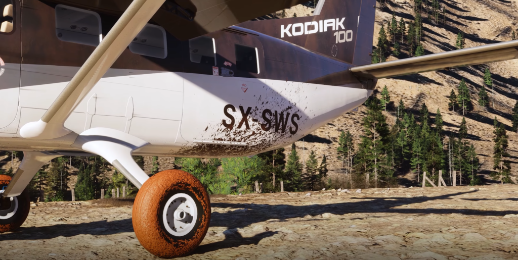 Kodiak 100 MSFS 2024 by SimWorks Studios tundra tires bush aircraft landing gear detail
