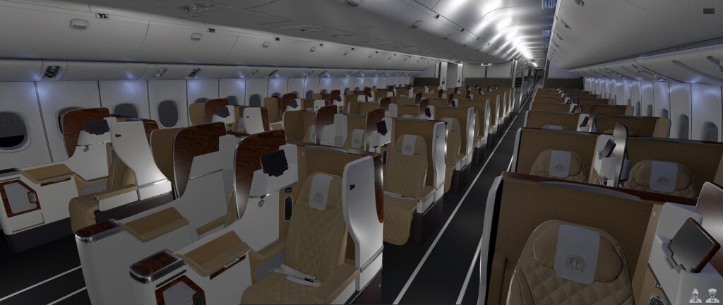 FlightFactor 777-300ER X-Plane 12 Cabin