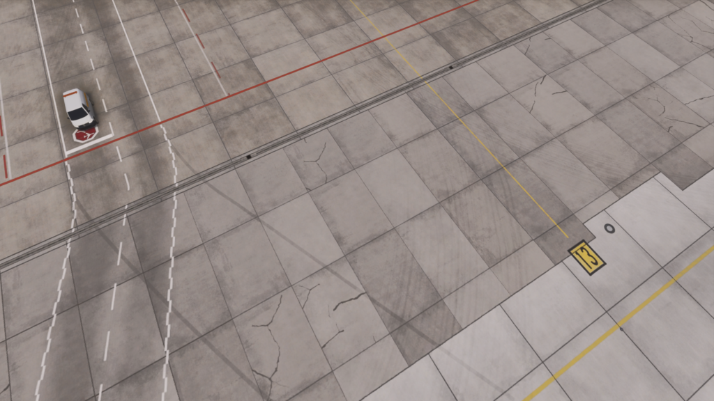 Stuttgart Airport ground texture close up taxiway markings wear MSFS 2024 scenery surface detail