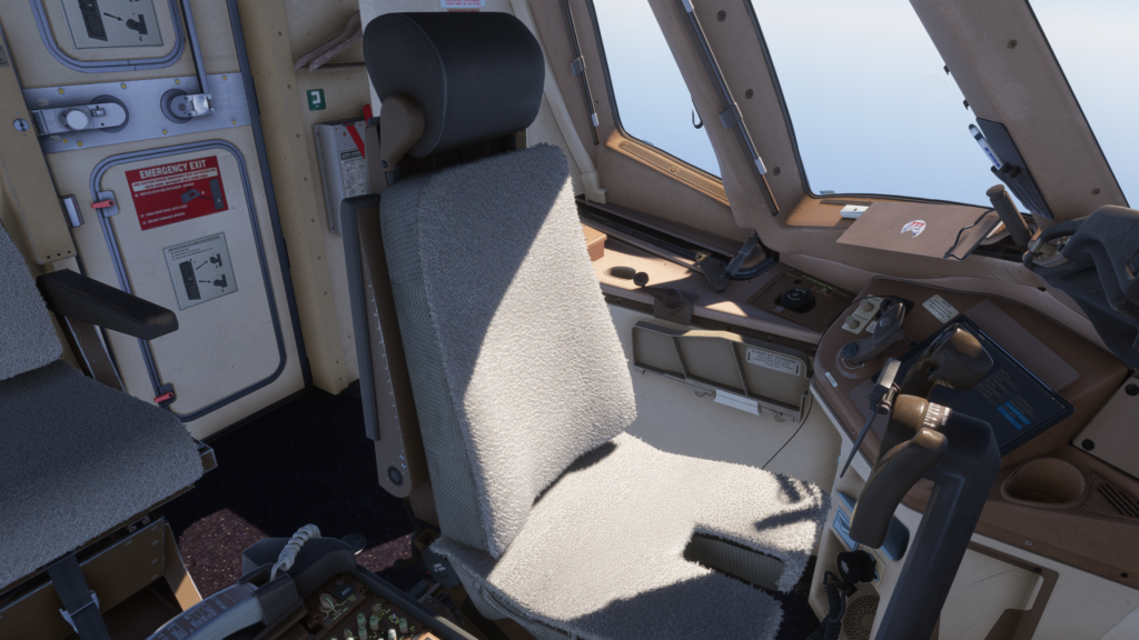 777-300ER Cockpit REV HUES Pilot seat
