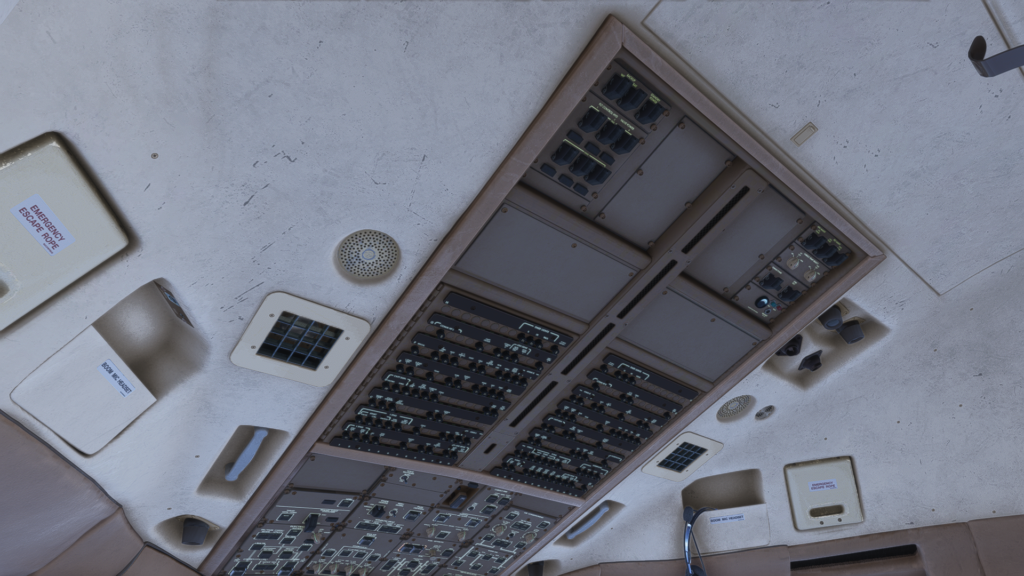 777-300ER Cockpit REV HUES Overhead