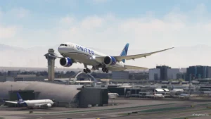 Los Angeles International Airport (KLAX) aircraft on approach representing FSLTL traffic impact after FlightRadar24 API shutdown